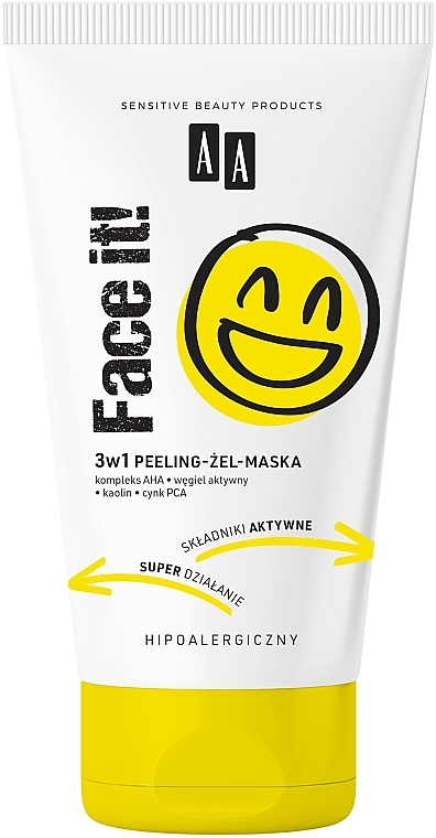 Гелева пілінг-маска для обличчя - AA Face It! — фото N1