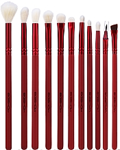 Набор кистей для макияжа, 11 шт - Eigshow Jade Series Red Agate Eye Brush Set  — фото N3