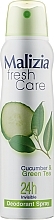 Дезодорант-антиперспірант - Malizia Frash Care Deodorant Spray Cucumber & Green Tea — фото N1