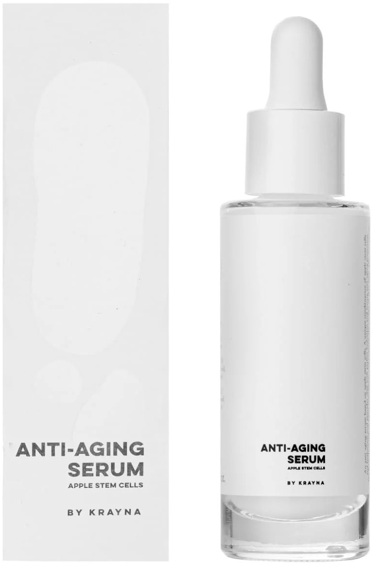 Антивікова сироватка зі стовбуровими клітинами яблук - Krayna Anti-Aging Serum Apple Stem Cells — фото 30ml