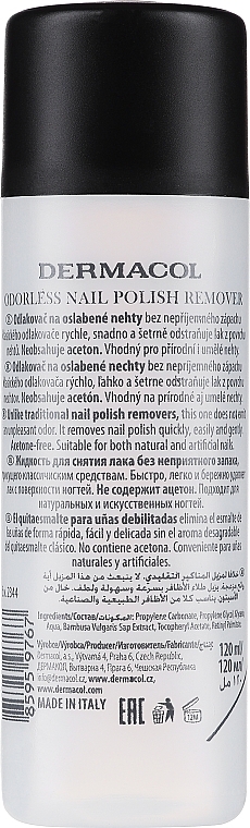 Засіб для зняття лаку, без аромату - Dermacol Odorless Nail Polish Remover — фото N2