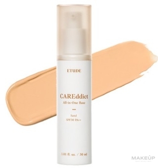 Основа під макіяж - Etude Careddict All-In-One Base SPF30 PA++ — фото Sand