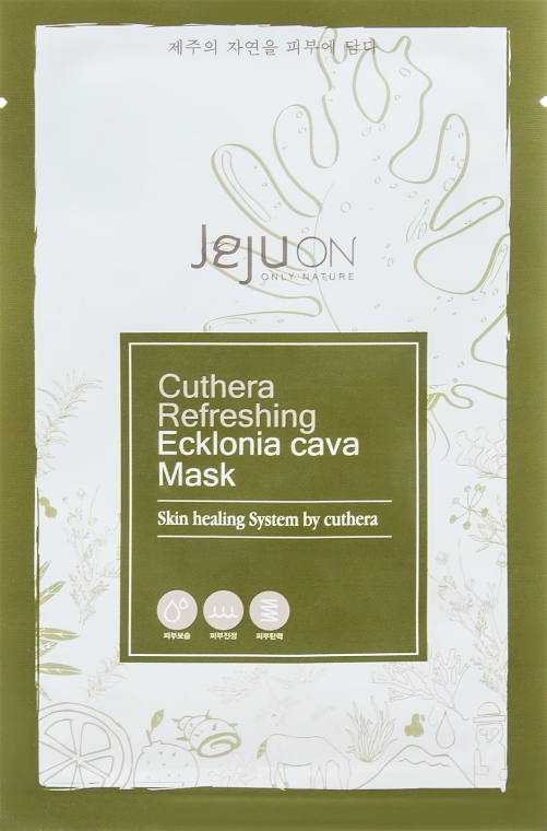 Освіжальна маска з екстрактом еклонії кава - Jejuon Cuthera Refreshing Ecklonia cava Mask