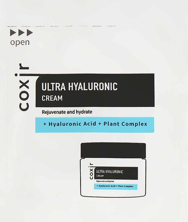 Зволожувальний крем з гіалуроновою кислотою - Coxir Ultra Hyaluronic Cream (пробник) — фото N1