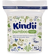 Ватні диски для немовлят і дітей - Kindii Bamboo Cotton Pads — фото N1
