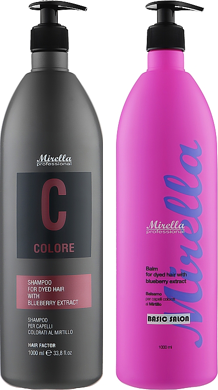 Набор - Mirella Professional C Colore Double 2 Set (shm/1000ml + balm/1000ml)