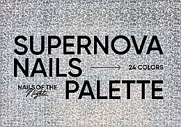 Палітра пігментів для дизайну нігтів, 24 кольори - Nails Of The Night Supernova Nails Palette — фото N2