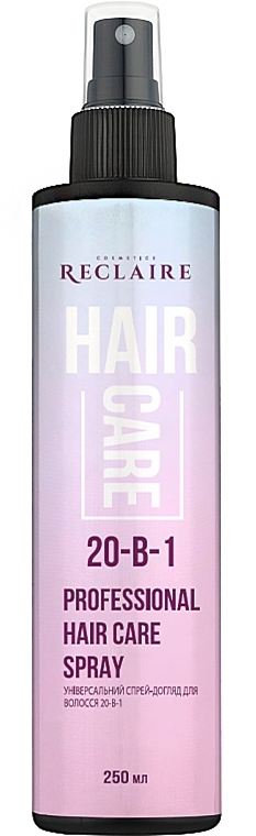 Универсальный спрей-уход для волос 20-в-1 - Reclaire Professional Hair Care Spray  — фото N1