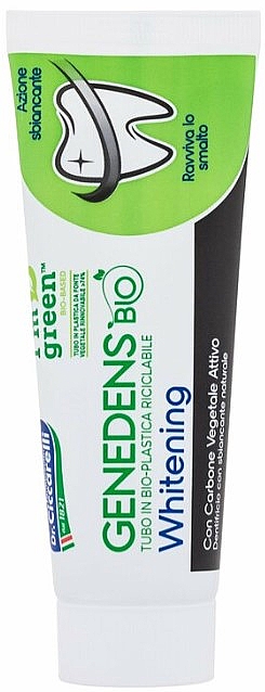 Отбеливающая зубная паста - Dr. Ciccarelli Genedens Bio Whitening Toothpaste with Natural Carbon — фото N1