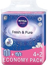 Влажные салфетки детские "Чистота и свежесть" 6x63шт - NIVEA Baby Pure & Fresh — фото N2