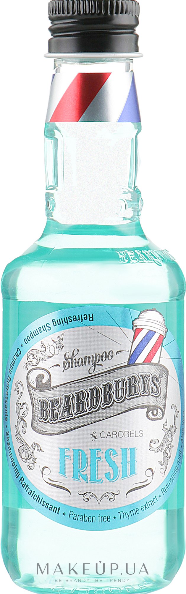 Освіжальний шампунь з екстрактом ментолу - Beardburys Fresh Shampoo — фото 100ml