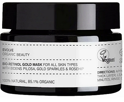 Маска для лица - Evolve Organic Beauty Masks Bio-Retinol Gold Mask — фото N1