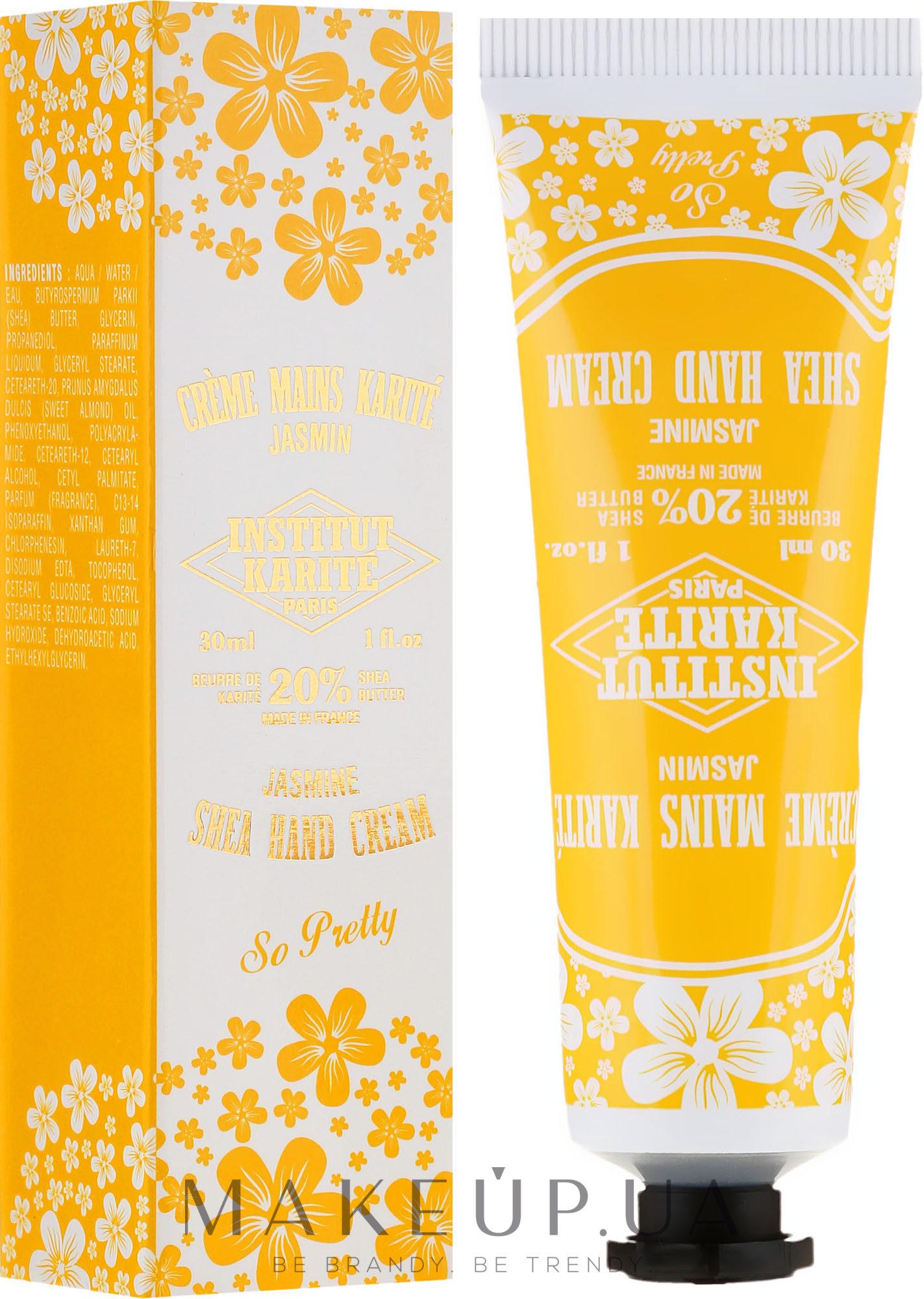 Крем для рук - Institut Karite Shea Hand Cream So Pretty Jasmine — фото 75ml