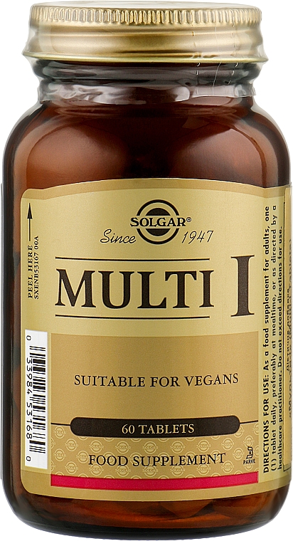 Диетическая добавка "Мульти-1" - Solgar Multi 1 — фото N1