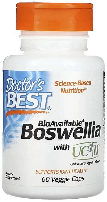 Харчова добавка "Босвелія з UC-II" - Doctor's Best Boswellia with UC-II — фото N1