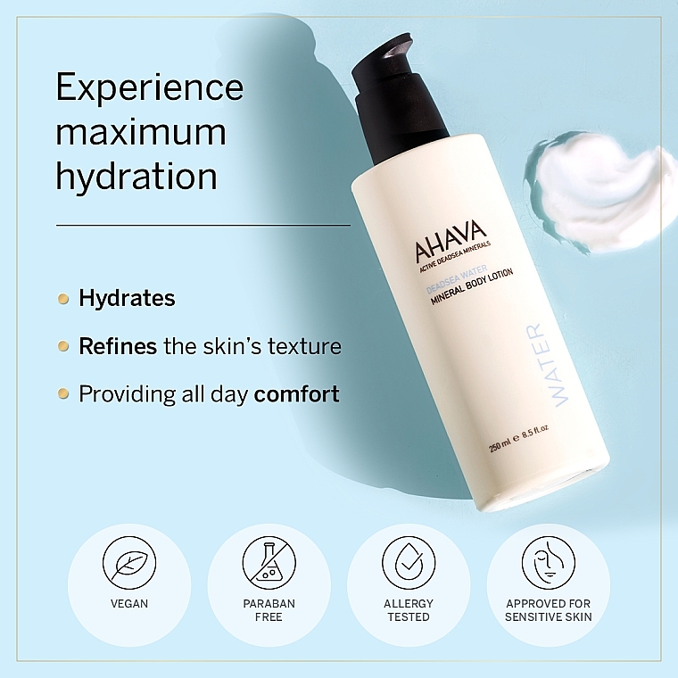 УЦІНКА Лосьйон для тіла мінеральний - Ahava Deadsea Mineral Water Body Lotion * — фото N5