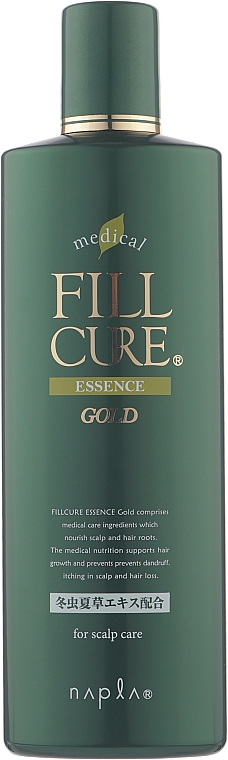 Эссенция для стимуляции роста и борьбы с выпадением волос - Napla Medicinal Fillcure Essence Gold — фото N1