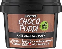 Антивікова живильна маска для обличчя з какао - Beauty Jar Choco Puddi Anti-Age Face Mask — фото N1