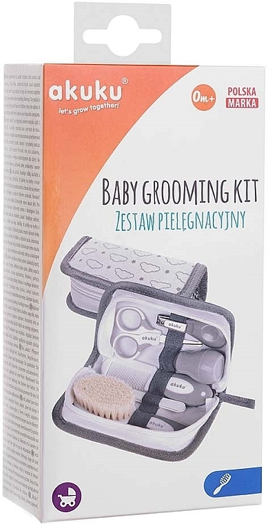 Набір для догляду за дитиною, сірий - Akuku Hooligans Baby Care Starter Kit — фото N5