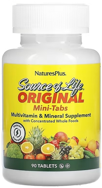 Мультивитамины и минералы - NaturesPlus Source Of Life Original Multivitamin & Mineral — фото N1