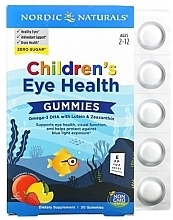 Пищевая добавка для здоровья глаз, для детей от 2 до 12 лет, со вкусом клубничного лимонада - Nordic Naturals Children's Eye Health Gummies — фото N1