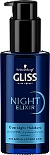 Парфумерія, косметика Незмивний еліксир для нормального та сухого волосся - Gliss Hair Repair Night Elixir Overnight Moisture