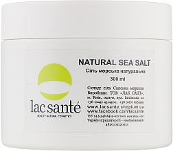 Парфумерія, косметика Сіль для ванни Сакська морська - Lac Sante Natural Sea Salt