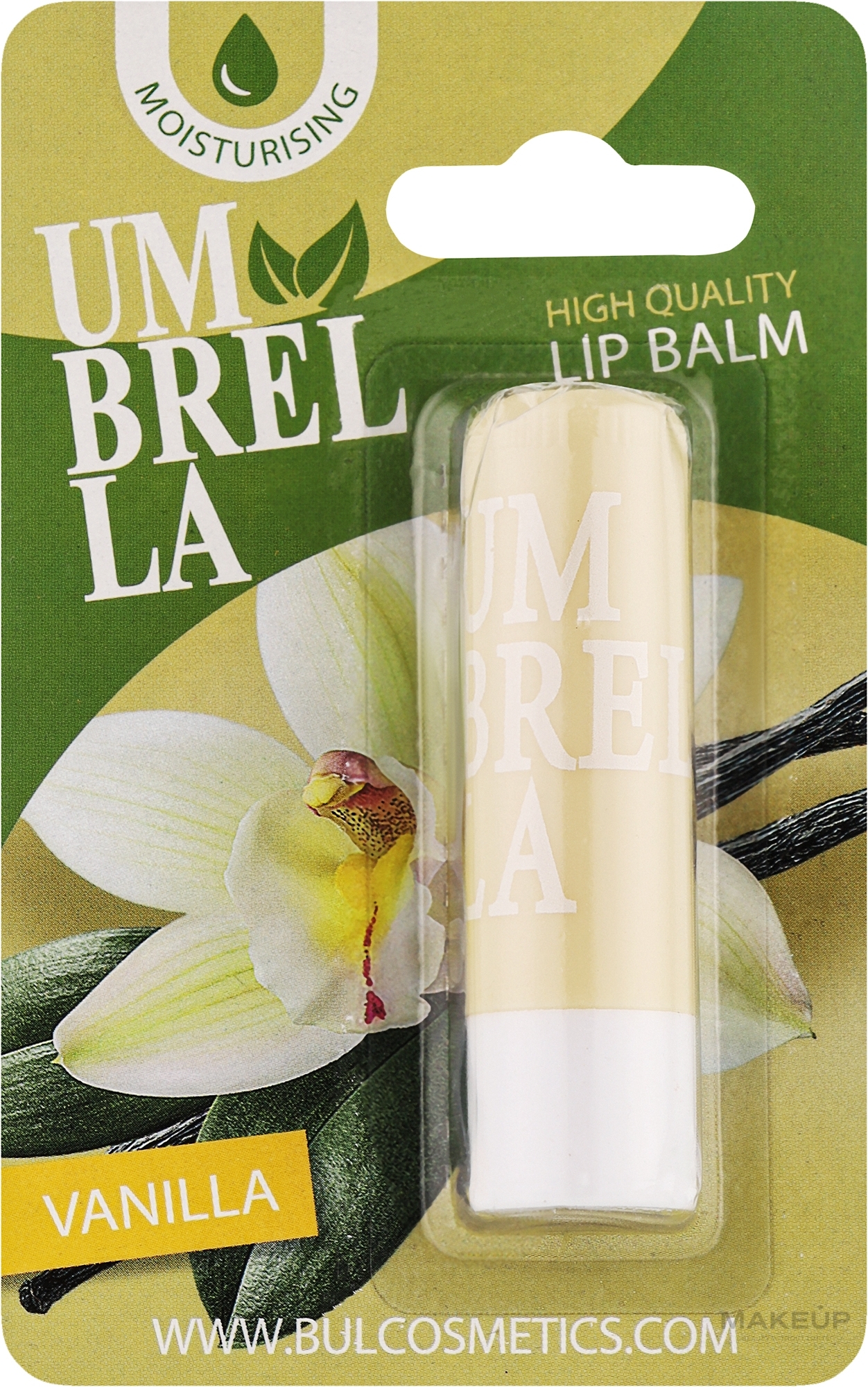 Бальзам для губ у блістері "Ваніль" - Umbrella High Quality Lip Balm Vanilla — фото 4g