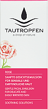 Духи, Парфюмерия, косметика Нежная эмульсия для чувствительной кожи - Tautropfen Rose Gentle Facial Emulsion