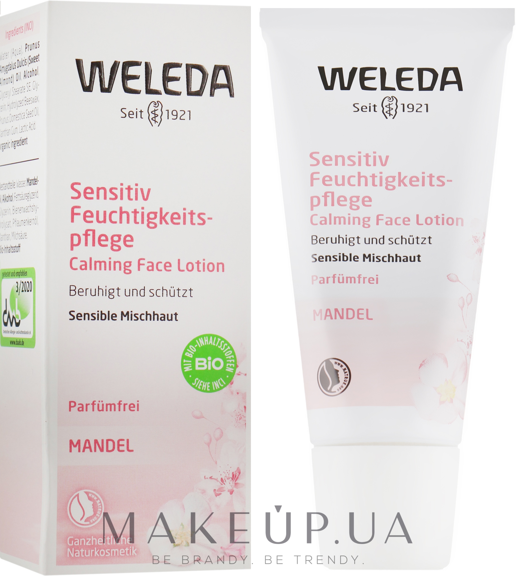 Мигдальний зволожуючий крем - Weleda Mandel Feuchtigkeitscreme — фото 30ml