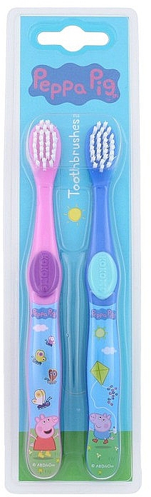 Набор детских зубных щеток, 2 шт - Peppa Pig Toothbrush Twin Pack — фото N1
