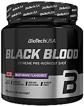 Предтренировочный комплекс "Синий виноград" - BioTechUSA Black Blood CAF+ Blue Grape Extreme Pre-Workout Shot — фото N1