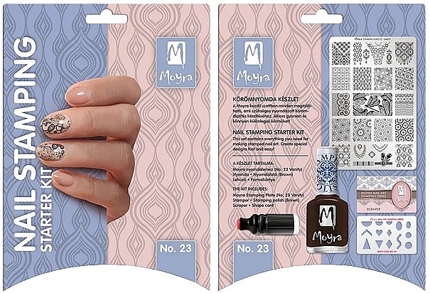 Стартовий набір для стемпінгу № 23 - Moyra Nail Stamping Starter Kit — фото N1