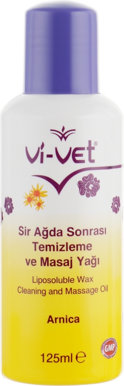 Массажное масло после депиляции с экстрактом арники - Vi-Vet Cleaning And Massage Oil