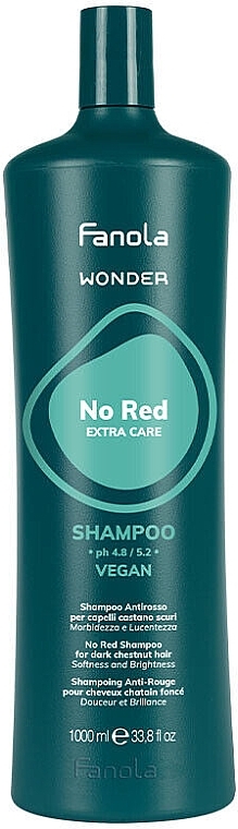 Шампунь для нейтралізації червоних відтінків - Fanola Wonder No Red Extra Care Shampoo — фото N2