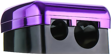 Стругачка подвійна для олівців, №204, фіолетова - Parisa Cosmetics — фото N1