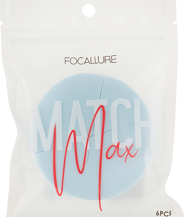 Спонж для макіяжу, блакитний - Focallure Match Max Make Up Sponge — фото N2
