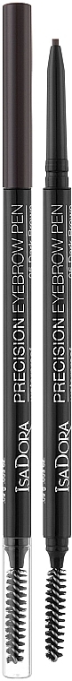 Автоматический водостойкий карандаш для бровей с щеточкой - IsaDora Precision Eyebrow Pen Waterproof — фото N1