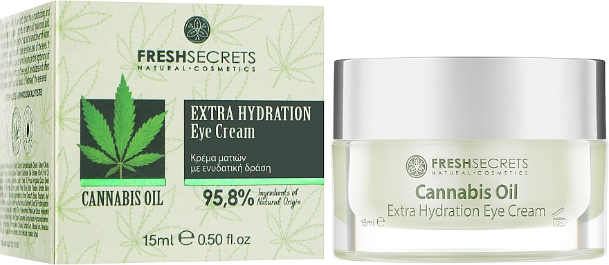 Крем для області навколо очей "Екстразволожувальний" - Madis Fresh Secrets Cannabis Oil Extra Hydration Eye Cream — фото N2