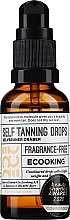 Легкі краплі для автозасмаги - Ecooking Self Tanning Drops — фото N1