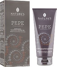 Энергетический гель для душа и шампунь с черным перцем - Nature's Dark Pepper Shampoo & Shower Gel — фото N1