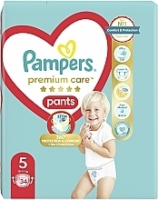 Подгузники-трусики Premium Care Pants Junior 5 (12-17 кг), 34 шт - Pampers — фото N3