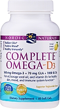 Харчова добавка, лимон "Омега-3-6-9 + Д3" - Nordic Naturals Complete Omega- D3 Lemon — фото N3