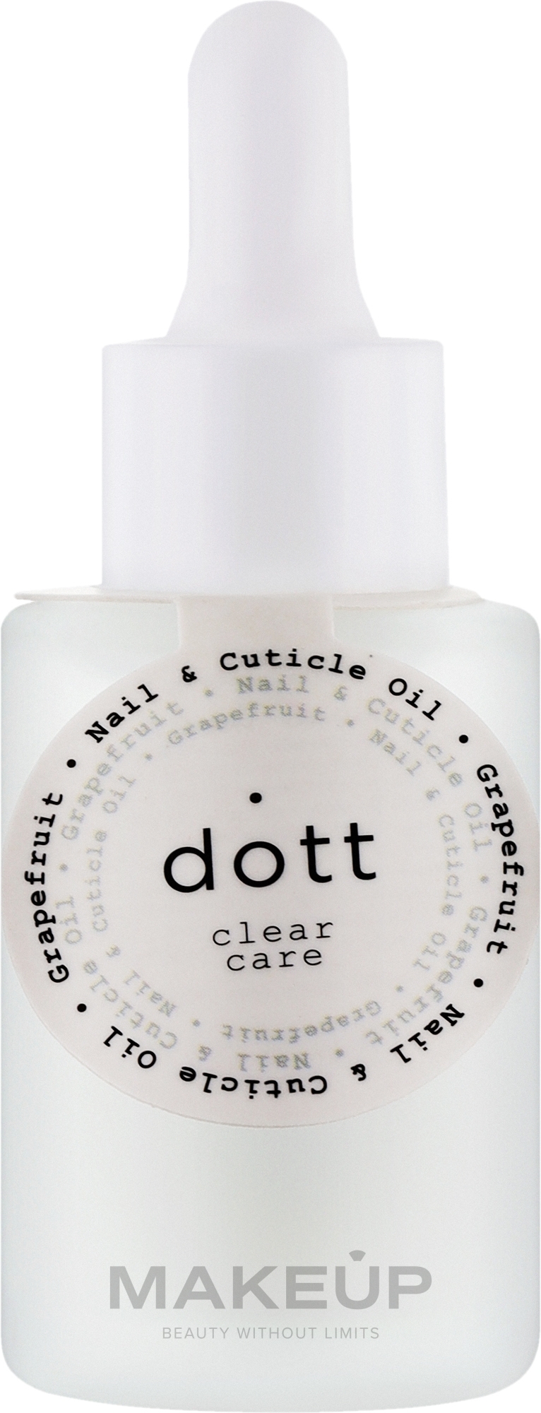 Олія для кутикули та нігтів "Грейпфрут" - Dott Clear Care Grapefruit Nail & Cuticle Oil — фото 30ml