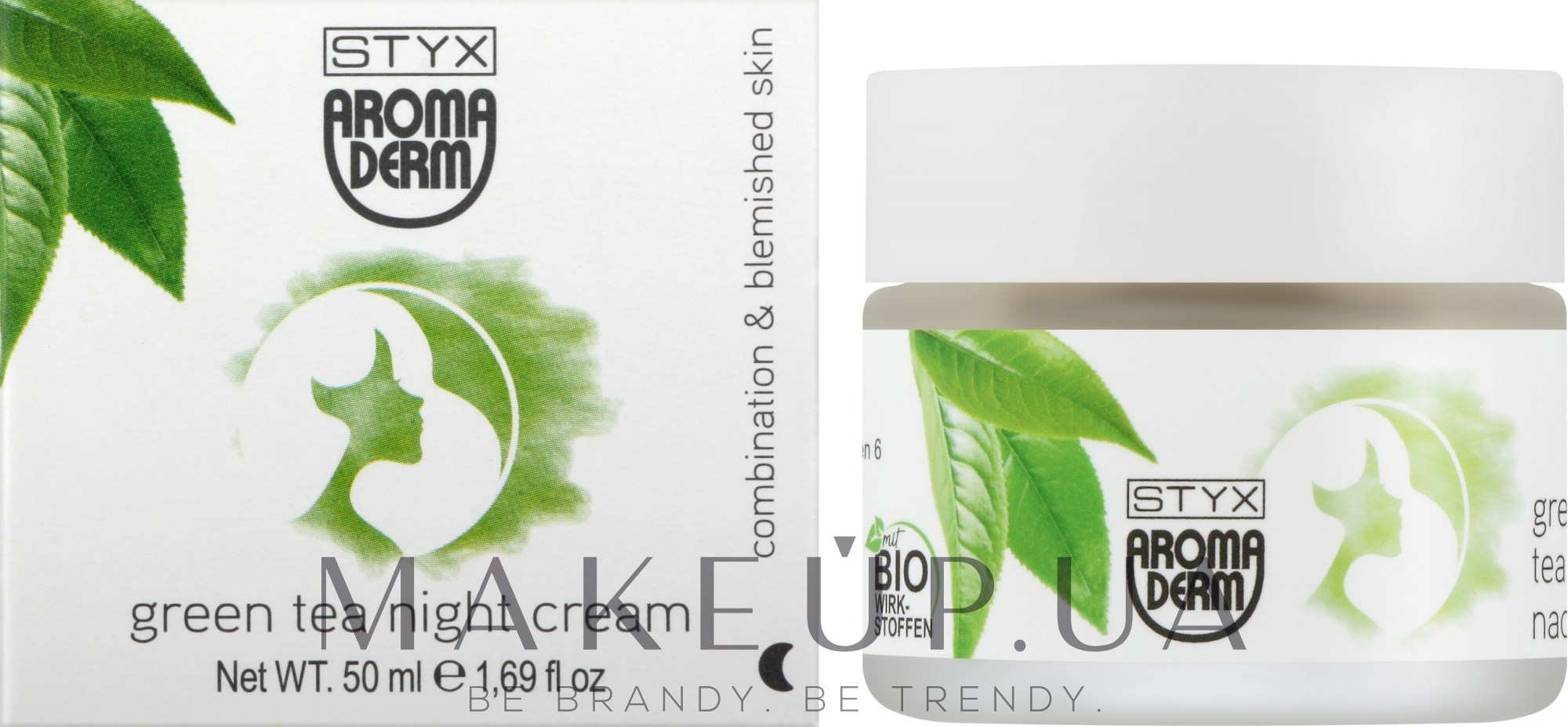 Нічний крем для обличчя - Styx Naturcosmetic Aroma Derm Green Tea Night Cream — фото 50ml