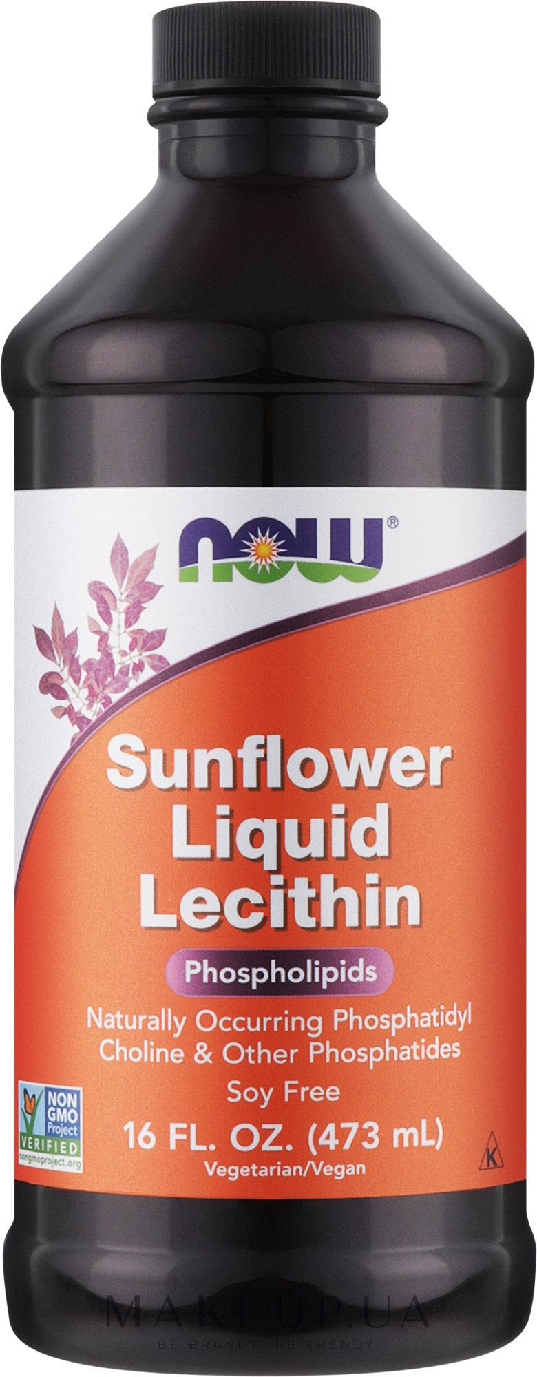 Лецитин соняшниковий - Now Foods Sunflower Liquid Lecithin — фото 473ml