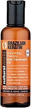 Парфумерія, косметика Олія з кератином для волосся - Natural World Brazilian Keratin Smoothing Therapy Hair Treatment Oil