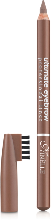 Олівець для брів зі щіточкою - Ninelle Ultimate Eyebrow Professional Liner — фото N1