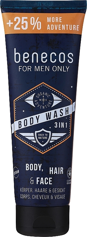 Гель для душа - Benecos For Men Only Body Wash 3in1 — фото N3