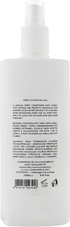 Кондиціонер-спрей для волосся - No Honey Rinse Balsam — фото N2